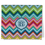 Retro Chevron Monogram Kitchen Towel - Poly Cotton