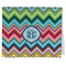 Retro Chevron Monogram Kitchen Towel - Poly Cotton