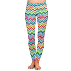 Retro Chevron Monogram Ladies Leggings - Extra Large
