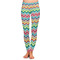 Retro Chevron Monogram Ladies Leggings - Extra Large