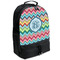Retro Chevron Monogram Backpacks - Black