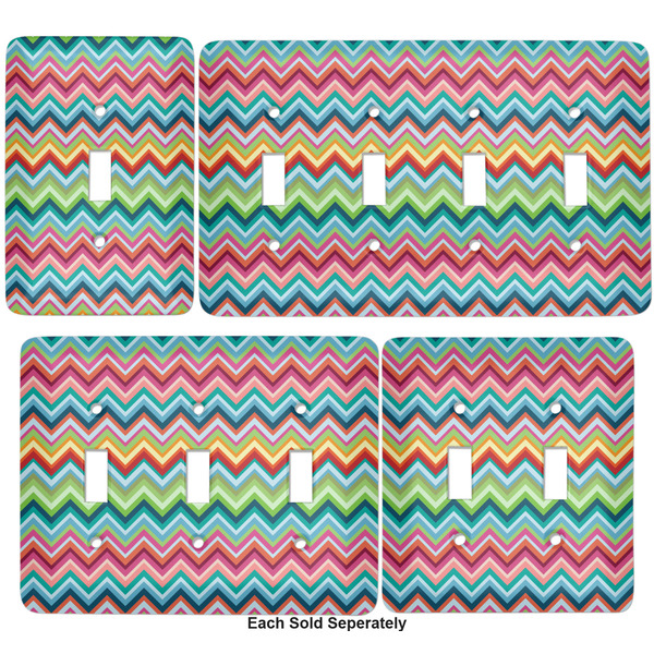 Retro Chevron Monogram Light Switch Covers all sizes