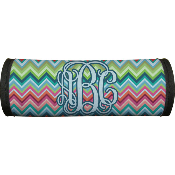 Retro Chevron Monogram Luggage Handle Wrap