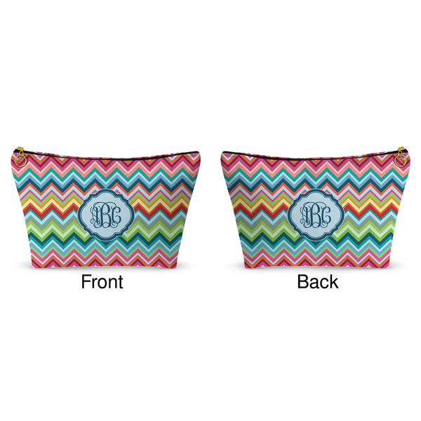 Retro Chevron Monogram Makeup Bag Approval