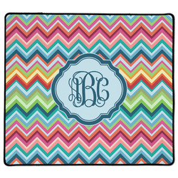 Retro Chevron Monogram XL Gaming Mouse Pad - 18" x 16"