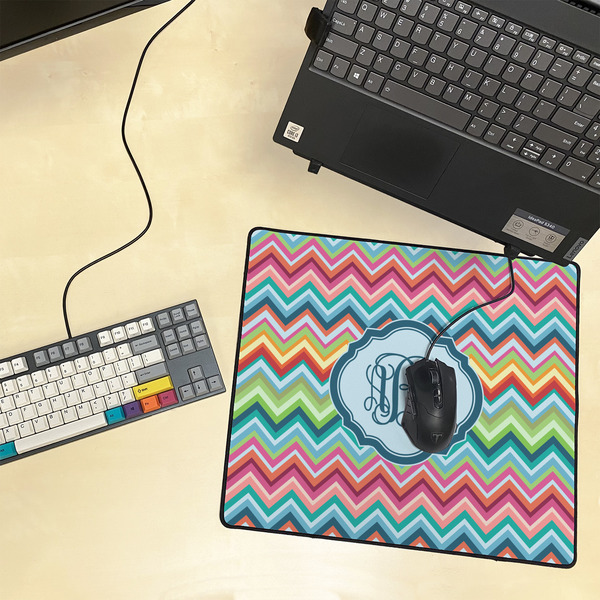 Retro Chevron Monogram Medium Gaming Mats - LIFESTYLE