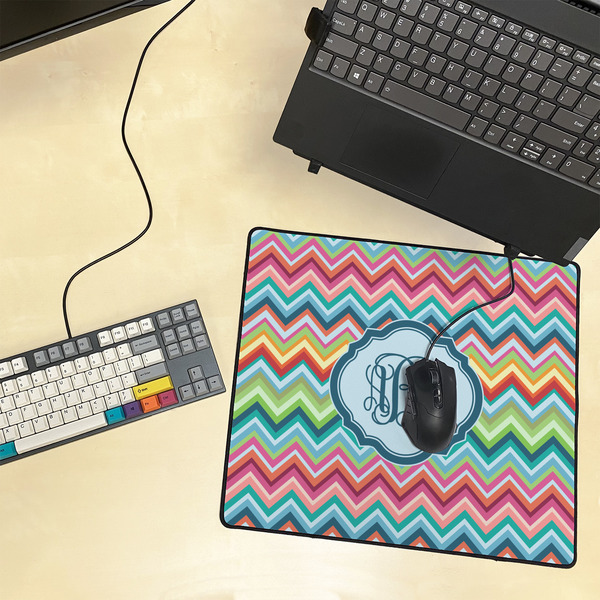 Retro Chevron Monogram Medium Gaming Mats - LIFESTYLE