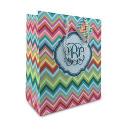 Retro Chevron Monogram Medium Gift Bag