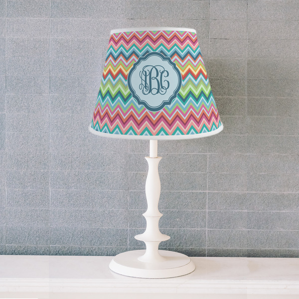 Retro Chevron Monogram Poly Film Empire Lampshade - Lifestyle