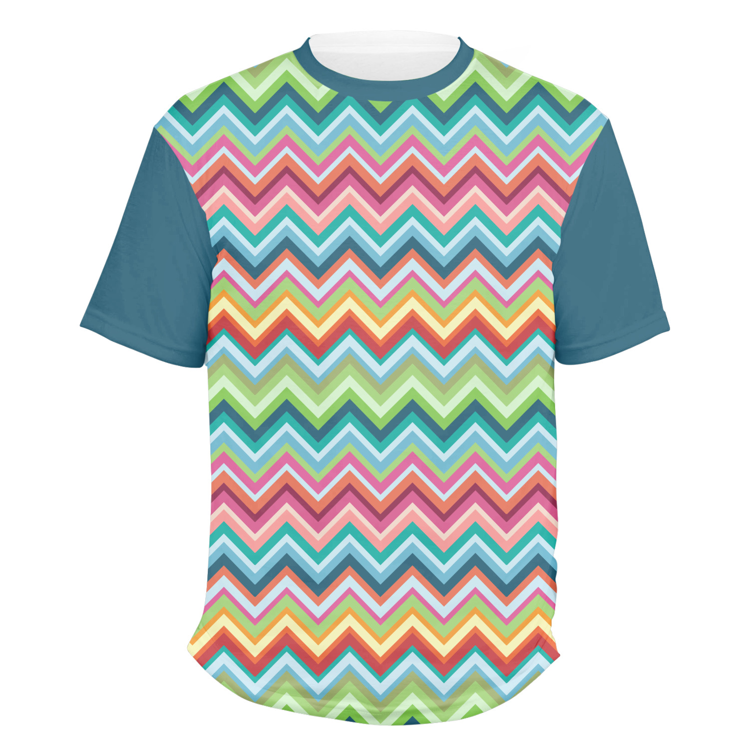 ty様 Custom Retro Chevron Monogram Men's Crew T-Shirt | YouCustomizeIt