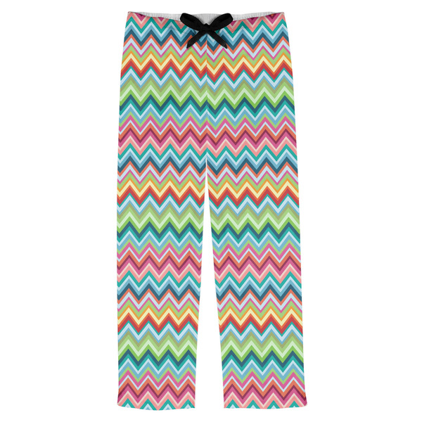 Custom Retro Chevron Monogram Mens Pajama Pants