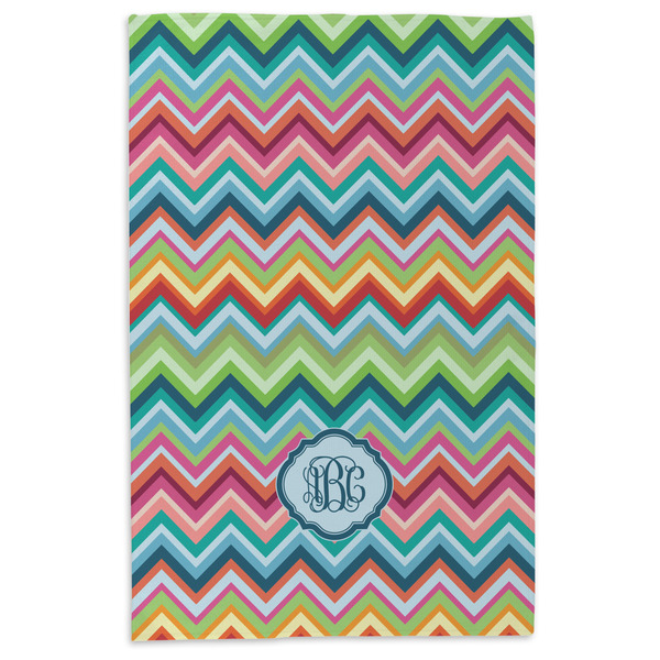 Retro Chevron Monogram Microfiber Dish Towel - APPROVAL