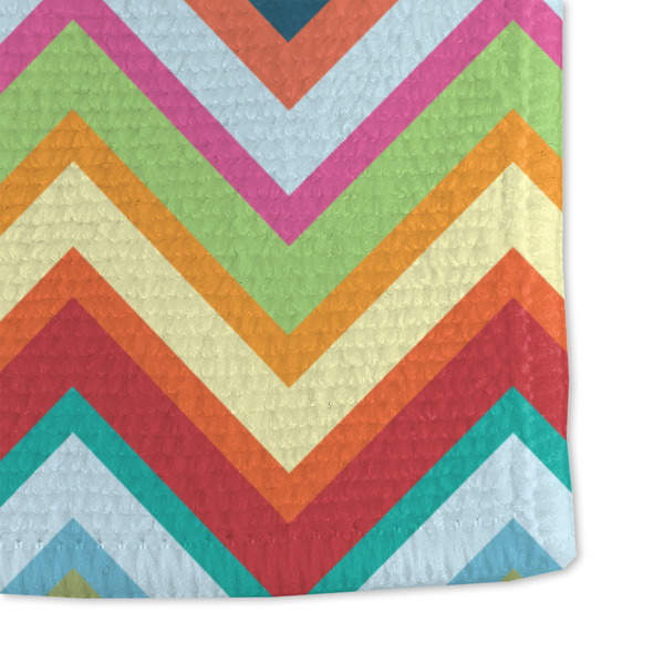 Retro Chevron Monogram Microfiber Dish Towel - DETAIL