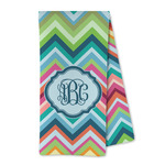 Retro Chevron Monogram Kitchen Towel - Microfiber