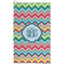 Retro Chevron Monogram Microfiber Golf Towel - Large