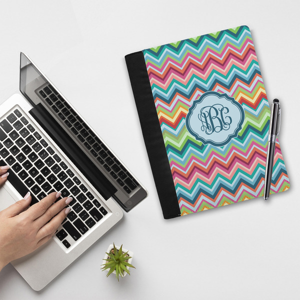 Retro Chevron Monogram Notebook Padfolio - LIFESTYLE (large)