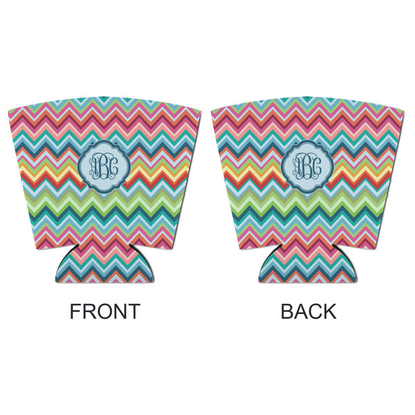 Retro Chevron Monogram Party Cup Sleeves - with bottom - APPROVAL