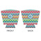 Retro Chevron Monogram Party Cup Sleeves - with bottom - APPROVAL