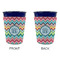 Retro Chevron Monogram Party Cup Sleeves - without bottom - Approval