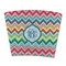 Retro Chevron Monogram Party Cup Sleeves - without bottom - FRONT (flat)