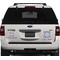 Retro Chevron Monogram Personalized Square Car Magnets on Ford Explorer