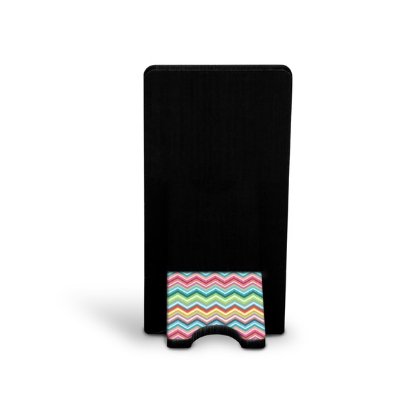 Retro Chevron Monogram Phone Stand - Back