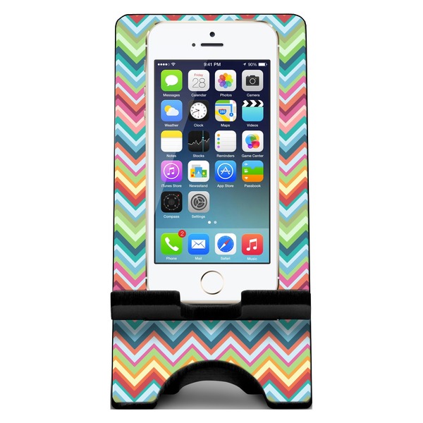 Retro Chevron Monogram Phone Stand w/ Phone