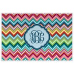 Retro Chevron Monogram Laminated Placemat