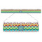 Retro Chevron Monogram Plastic Ruler - 12"