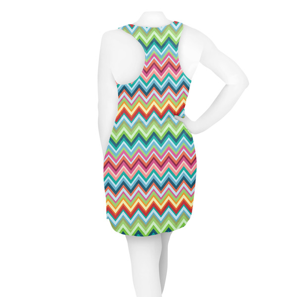 Retro Chevron Monogram Racerback Dress - On Model - Back