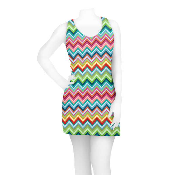 Retro Chevron Monogram Racerback Dress - On Model - Front