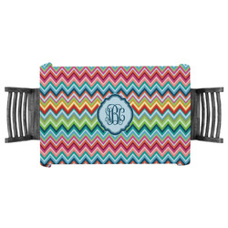 Retro Chevron Monogram Tablecloth - 58"x58" (Personalized)