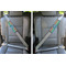 Retro Chevron Monogram Seat Belt Covers (Set of 2 - In the Car)