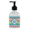 Retro Chevron Monogram Glass Soap & Lotion Bottle - Single Bottle