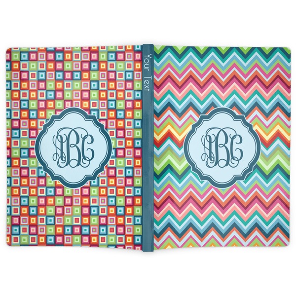 Retro Chevron Monogram Soft Cover Journal - Apvl