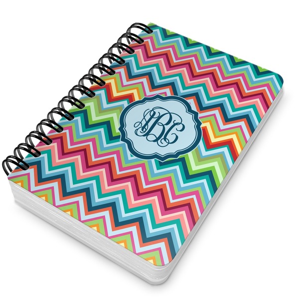 Retro Chevron Monogram Spiral Journal 5 x 7 - Main