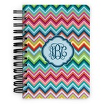 Retro Chevron Monogram Spiral Notebook - 5x7