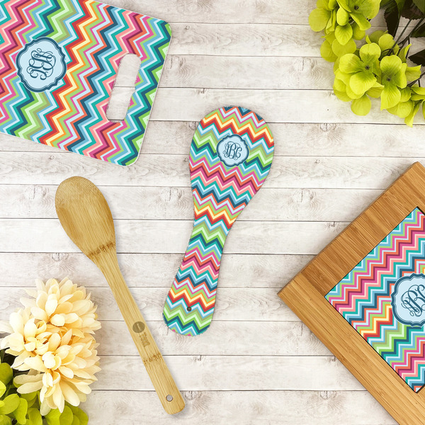 Retro Chevron Monogram Spoon Rest Trivet - LIFESTYLE