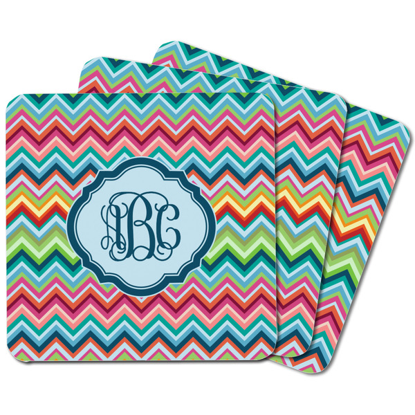 Retro Chevron Monogram Square Fridge Magnet - MAIN