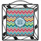 Retro Chevron Monogram Square Trivet (Personalized)