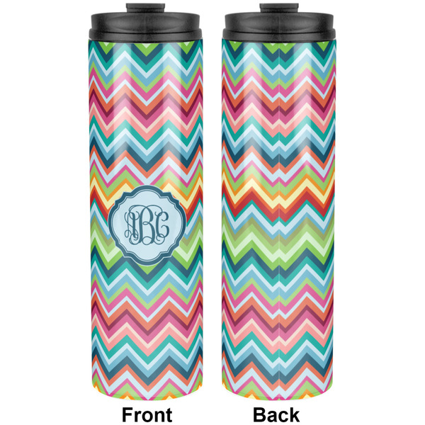 Retro Chevron Monogram Stainless Steel Tumbler 20 Oz - Approval