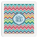 Retro Chevron Monogram Paper Dinner Napkins