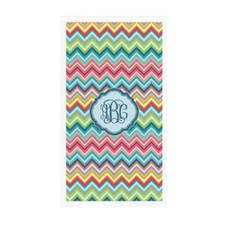 Retro Chevron Monogram Guest Paper Towels - Full Color - Standard