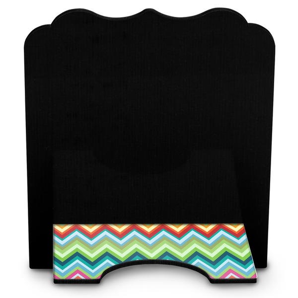 Retro Chevron Monogram Stylized Tablet Stand - Back