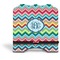 Retro Chevron Monogram Stylized Tablet Stand - Front without iPad