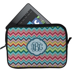 Retro Chevron Monogram Tablet Case / Sleeve - Small (Personalized)