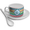 Retro Chevron Monogram Tea Cup