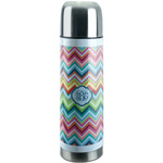 Retro Chevron Monogram Stainless Steel Thermos (Personalized)