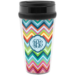 Retro Chevron Monogram Acrylic Travel Mug without Handle (Personalized)