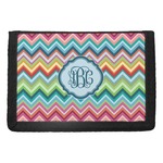 Retro Chevron Monogram Trifold Wallet (Personalized)